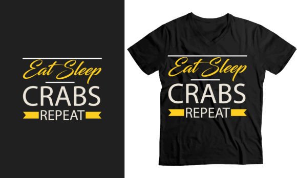 Eat Sleep Crabs Repeat T-shirt Graphics