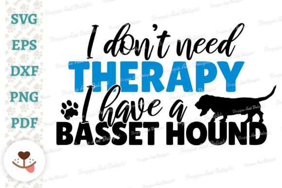 Funny Basset Hound Graphics for Crafts