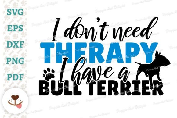 Funny Bull Terrier Graphics for Local Business Branding