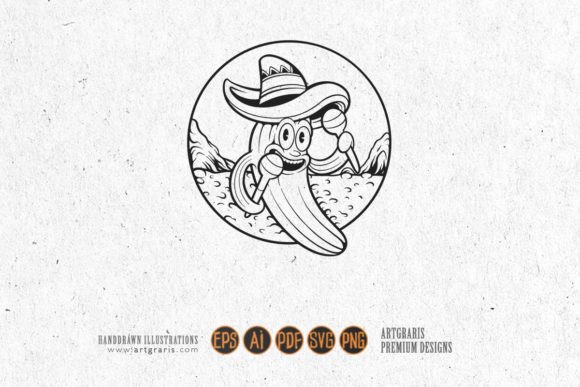 Funny Cinco De Mayo Cactus Mexican SVG for Crafts and Graphics