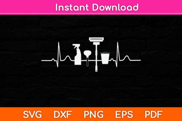 Funny Cleaning Cleaner Housekeeper Heart Graphics