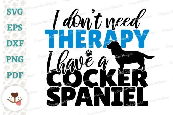Funny Cocker Spaniel Graphics for Crafts