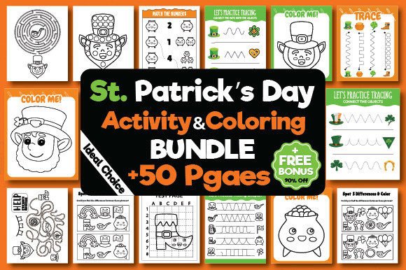 Saint Patrick’s Day Workbook for Kids – A Graphic Design Asset Review